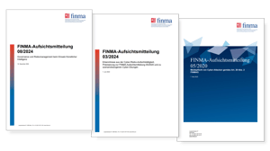 Titelseiten FINMA-Aufsichtsmitteilungen